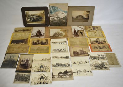 LOT ASST. MILITARY/VIEWS CABINET CARDS INCL. SOLDIERS