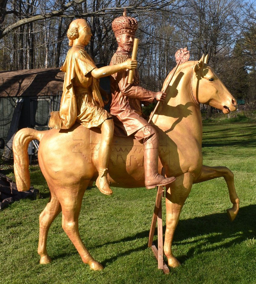 3 LIFE SIZE PAPER MACHE RUSSIAN FIGURES (1 of 14)