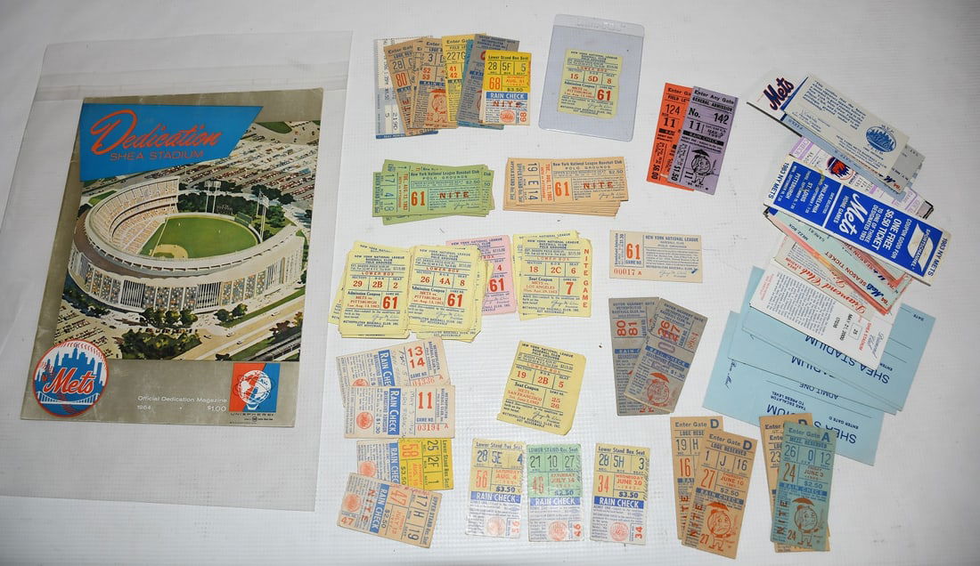 LOT ASSORTED 1962/84 NEW YORK METS TICKET STUBS (1 of 15)