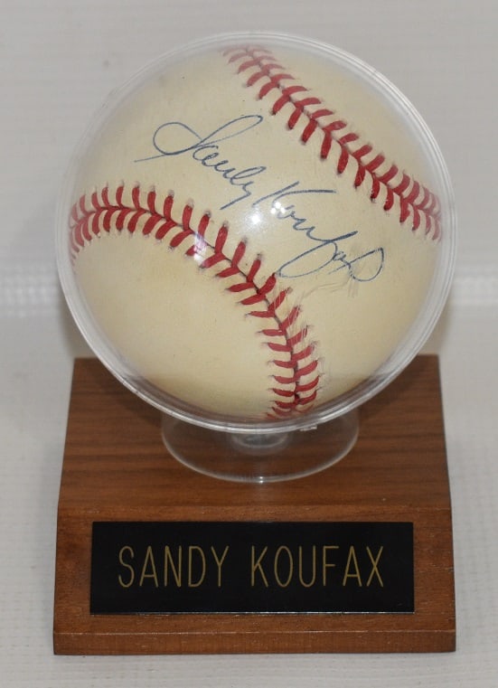 FINE SANDY KOUFAX AUTOGRAPHED BASEBALL W/COA (1 of 5)
