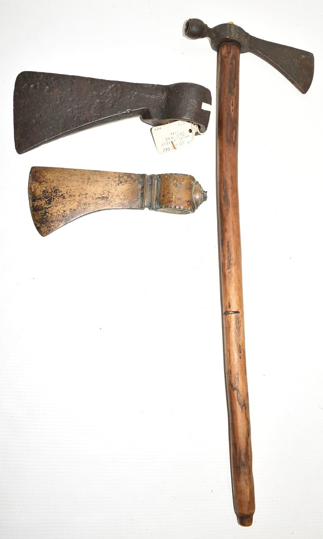 LOT (3) AMERICAN INDIAN PIPE TOMOHAWKS, 18/19TH C. (1 of 12)