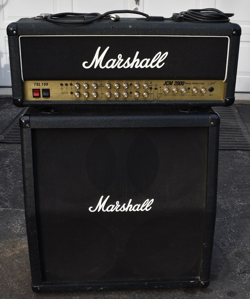 (2) MARSHALL JCM 2000 TRIPLE SUPER LEAD 100 W/MG 412A (1 of 12)