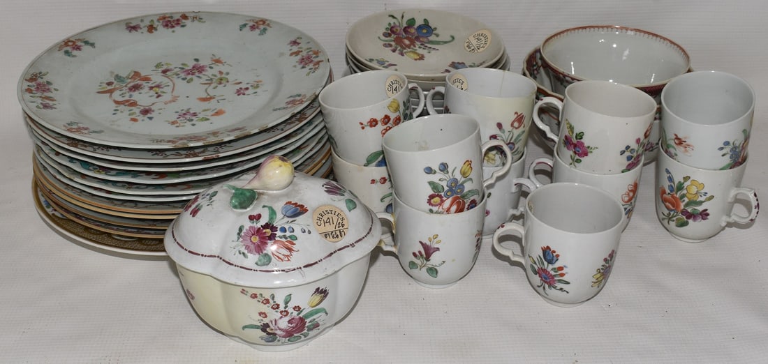 LOT ASSORTED CHINESE EXPORT PORCELAIN, 19TH C. (1 of 20)