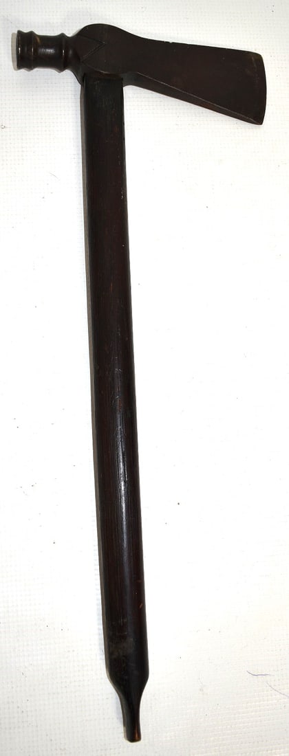 EXCEPT. AMERICAN INDIAN PIPE TOMAHAWK W/CHISELED DECO (1 of 6)