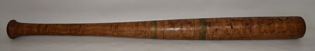 RARE EARLY RING PAINTED FIGURED MAPLE BASEBALL BAT (1 of 6)