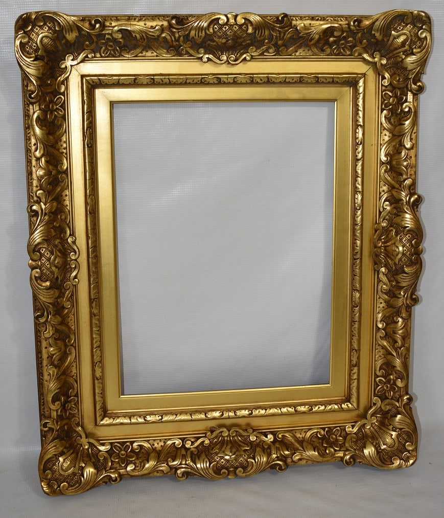 ARTS & CRAFTS PAINTING FRAME SIGNED ALFRED MILCH (1 of 9)