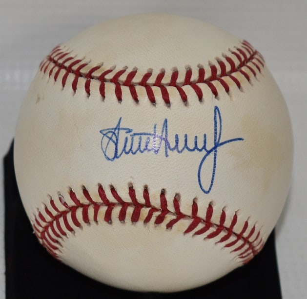 STAN MUSIAL AUTOGRAPHED BASEBALL W/COA, C. 1990'S (1 of 7)