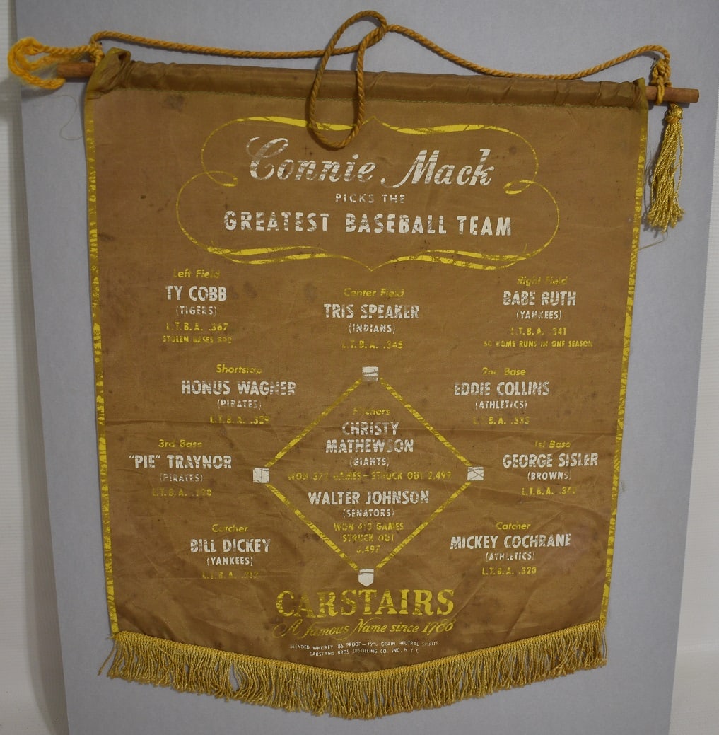 CARSTAIRS BASEBALL/ADVERTISING CONNIE MACK PICKS (1 of 8)