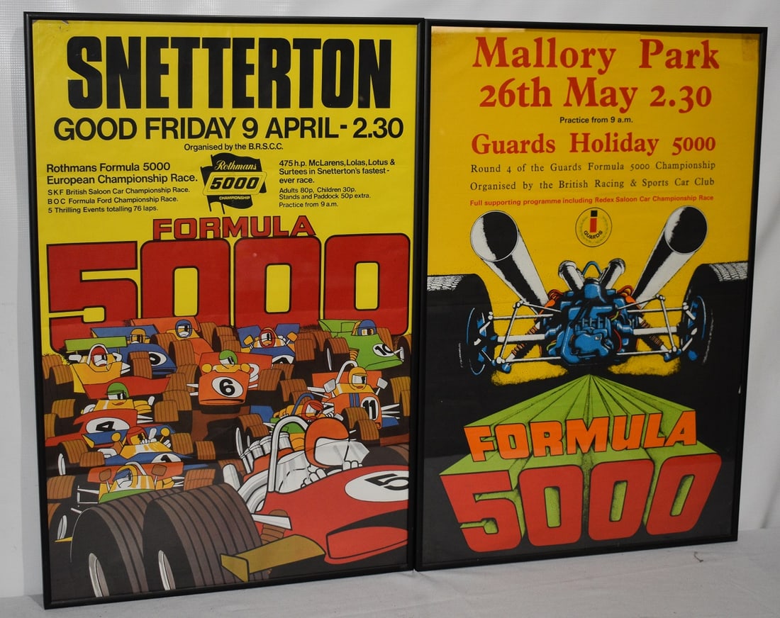 (2) LITHO'S MALLORY PARK/SNETTERTON FORMULA 500 POSTERS (1 of 7)