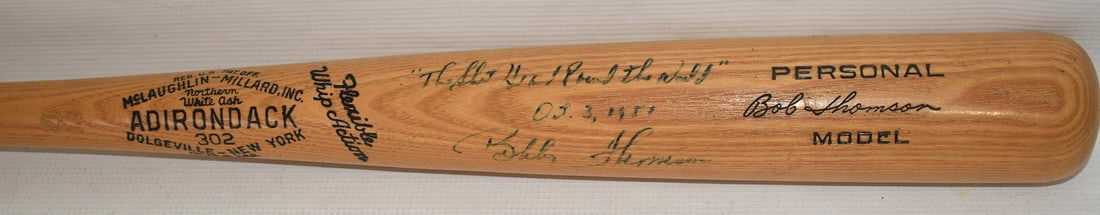 BOBBY THOMSON AUTOGRAPHED BASEBALL BAT (LOUISVILLE) (1 of 8)