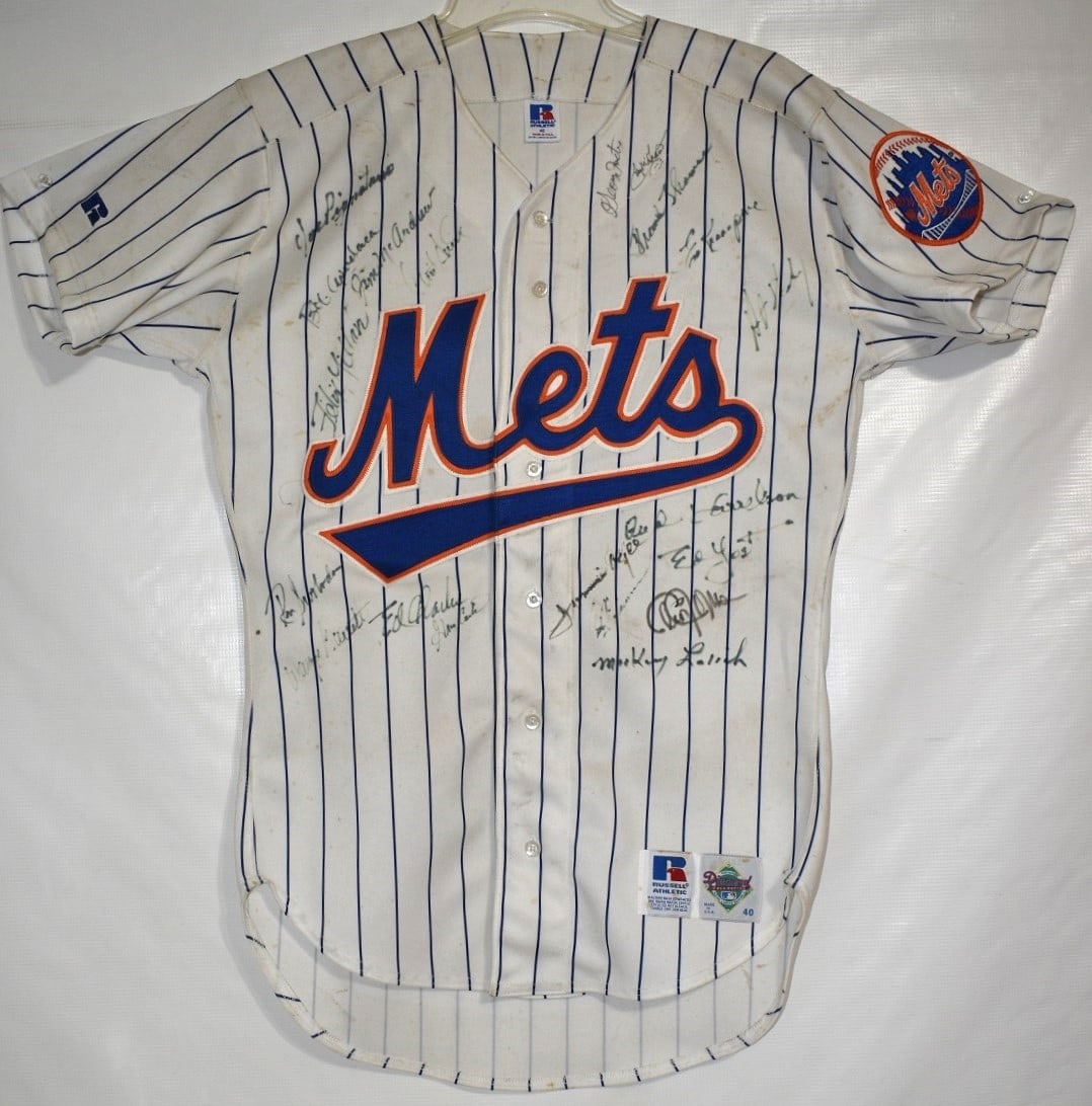 1969 AUTOGRAPHED NY METS JERSEY INCL. G. CARTER W/LOA (1 of 11)