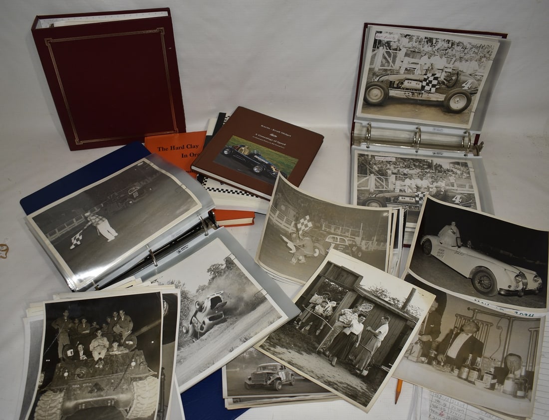 ASST. VICTORY SPEEDWAY PHOTOS W/3 VOLS. TRACK HISTORY (1 of 9)