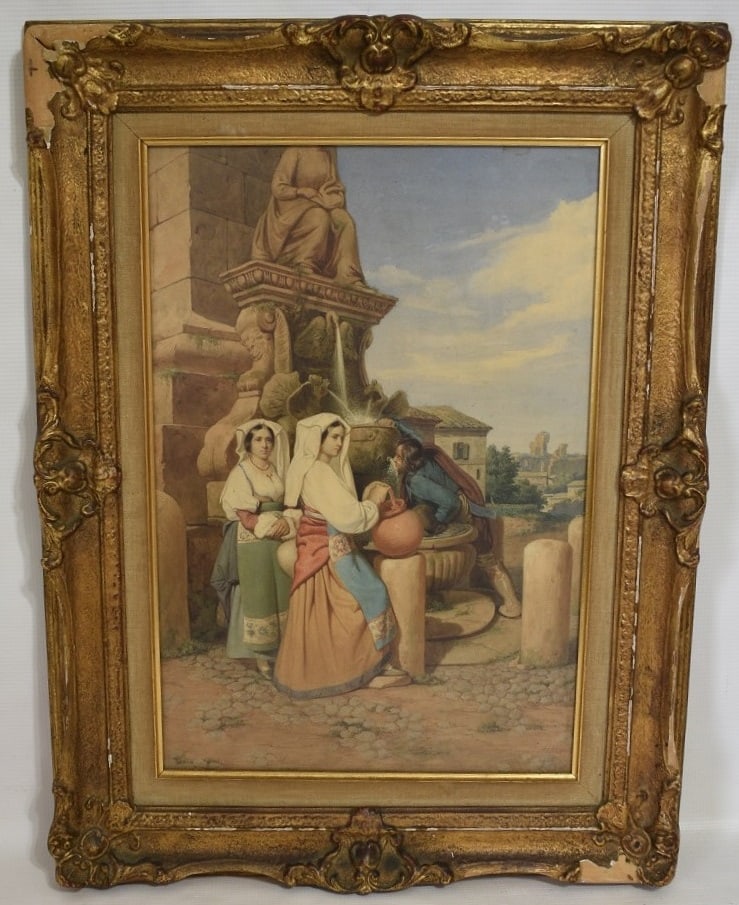 W/C ITALY SIGNED ILLEGIBLE, 19TH C. (1 of 9)