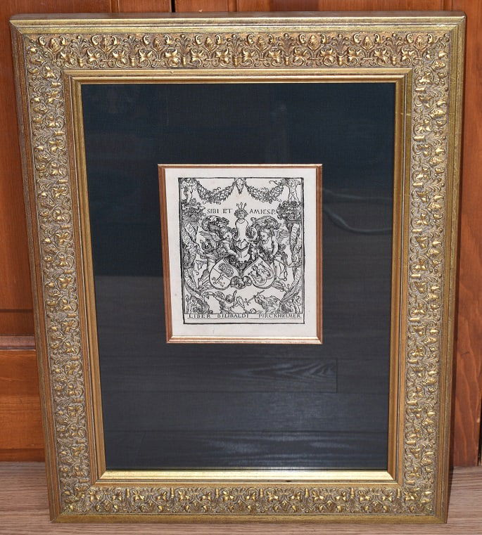 LATIN ENGRAVING SIGNED LIBER BILBALDI PREKHEIMER (1 of 5)