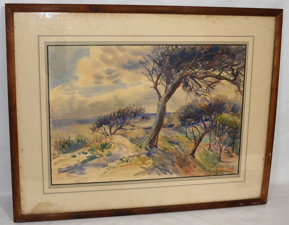 W/C THE 14TH HOLE SIGNED SYBIL WALKER (_____) 1926 (1 of 10)