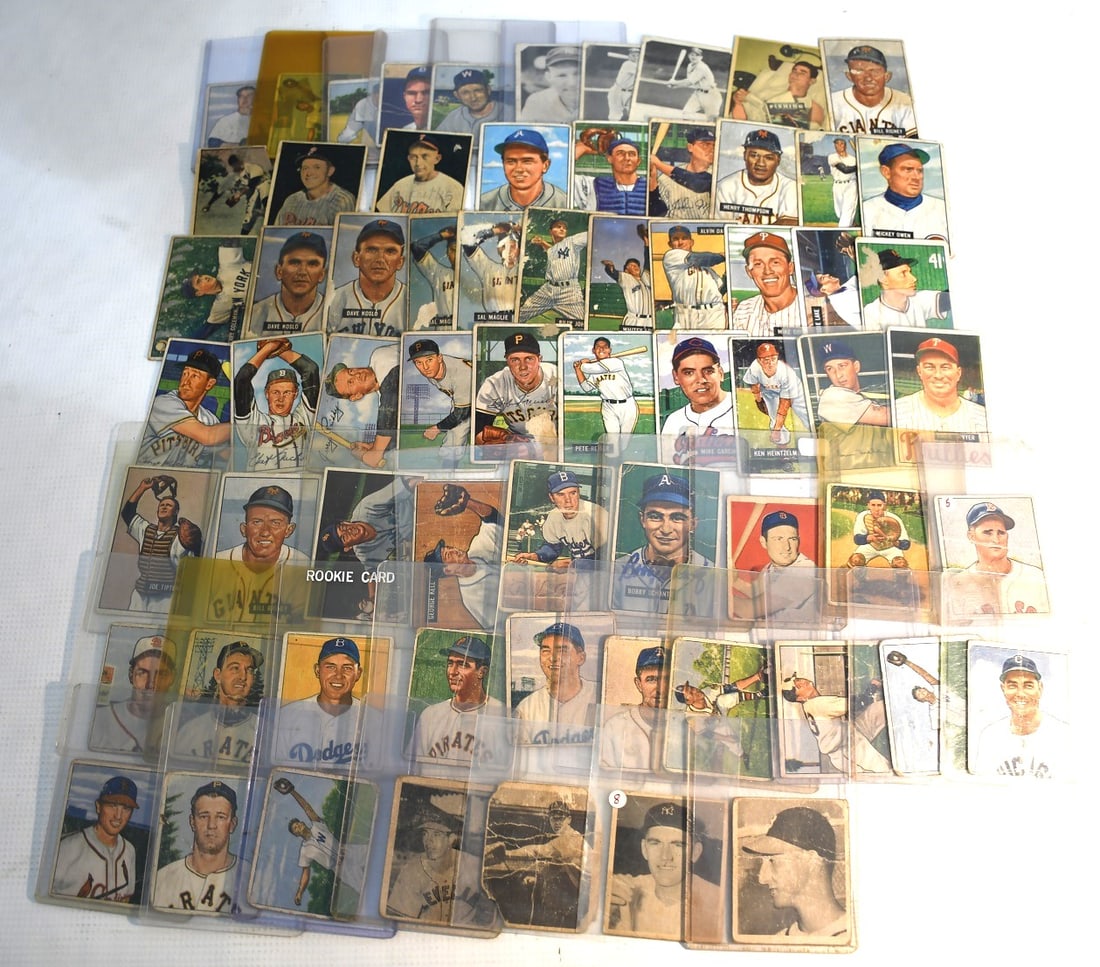 LOT ASSORTED 1950/51 BOWMAN BASEBALL CARDS: LOT ASSORTED 1950/51 BOWMAN BASEBALL CARDS