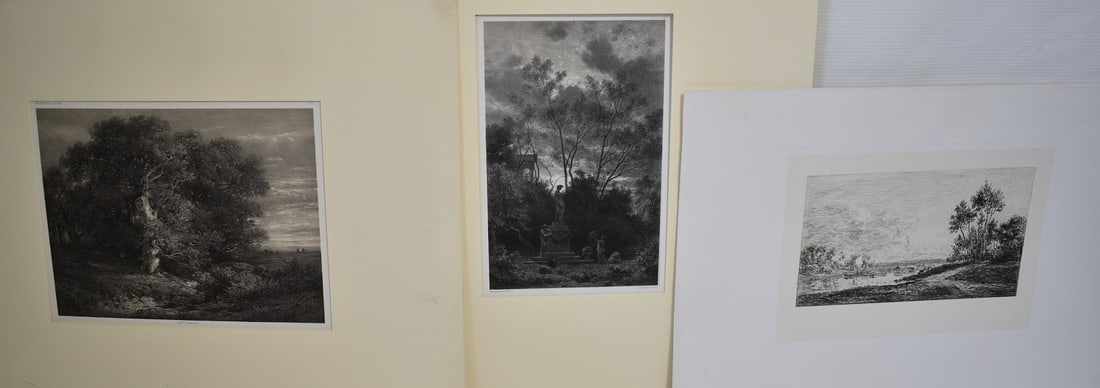 3 ETCHINGS INCL. "OPPRANDE A FLORE" SIGNED FRANCAIS (1 of 15)