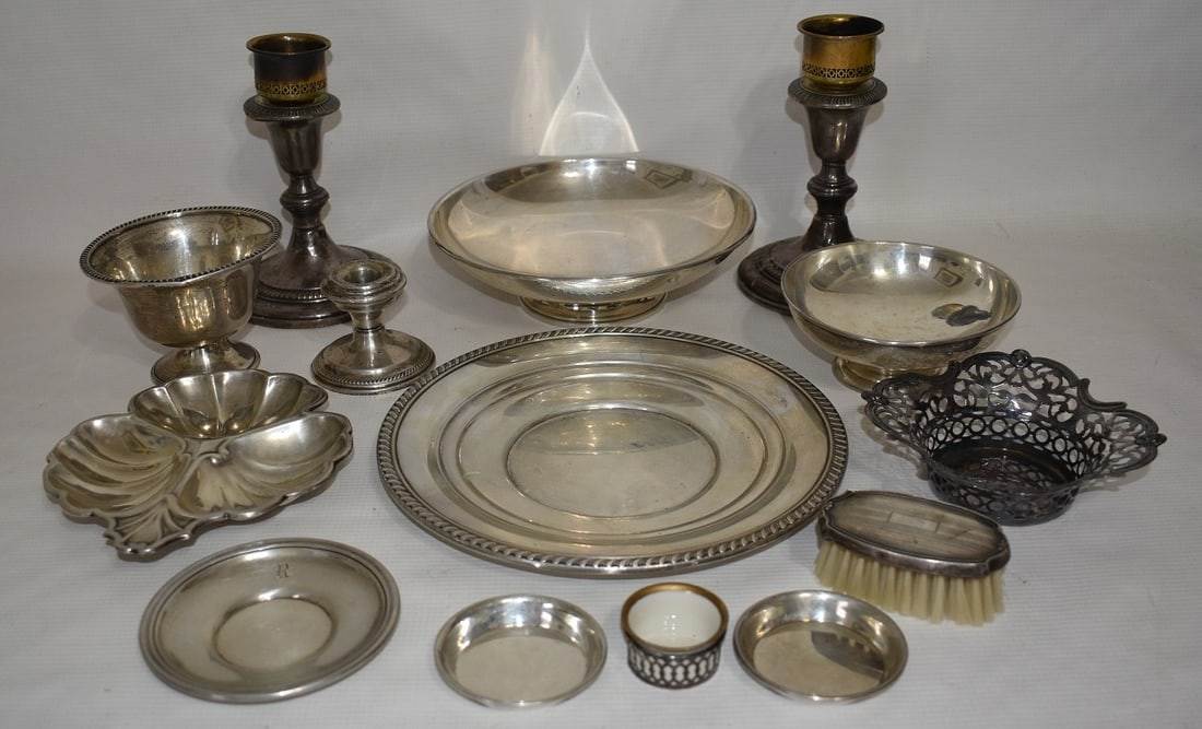 LOT (13) ASSORTED STERLING CONDIMENTS, 20TH C., W.___ (1 of 20)