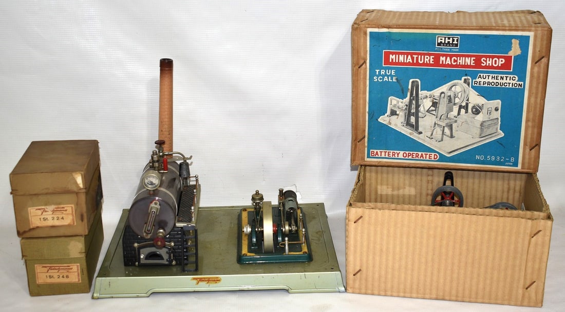 VINTAGE TOY MINIATURE STEAM WORKSHOP INCL. FLEISCHMANN (1 of 12)