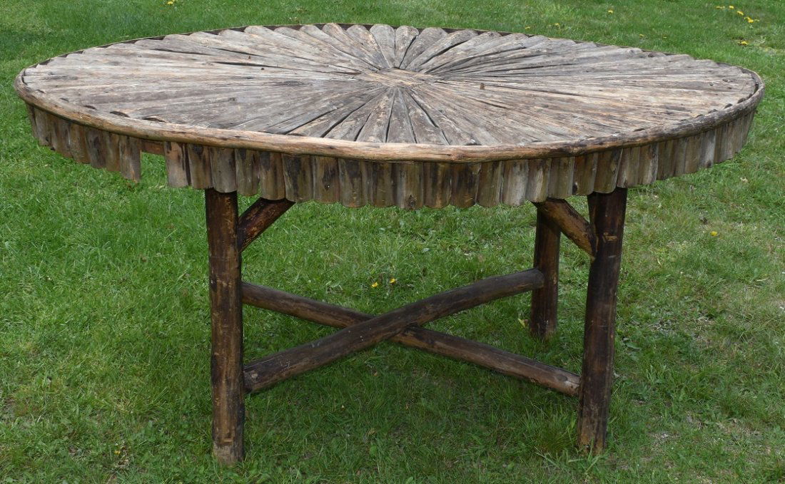 ADIRONDACK TABLE, 19/20TH C. (1 of 10)