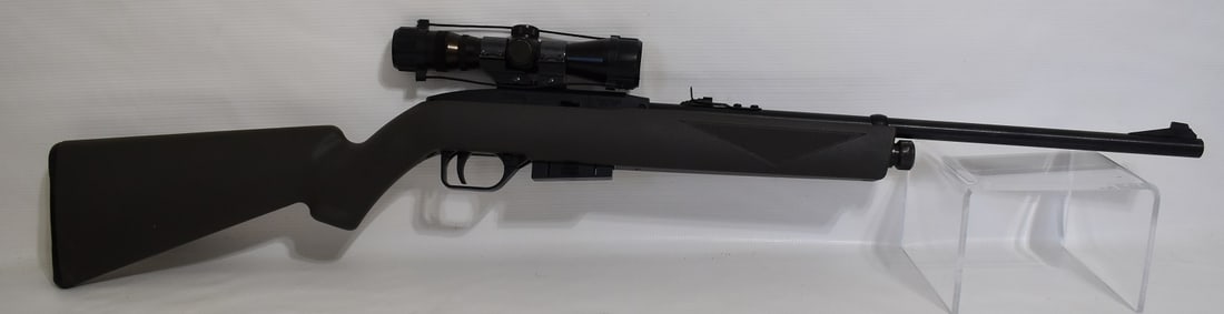 CROSMAN 1077 177 CAL. CO2 PELLET RIFLE W/4X SCOPE: CROSMAN 1077 177 CAL. CO2 PELLET RIFLE W/4X SCOPE