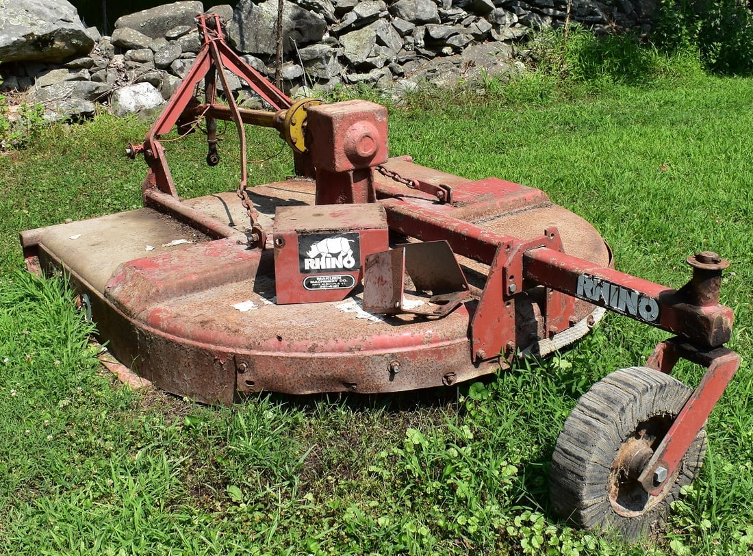 VINTAGE RHINO BRUSH HOG, D. 64" (1 of 3)