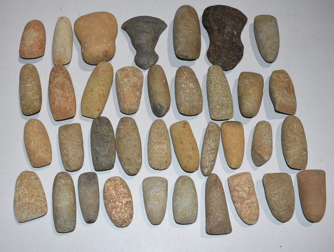 BOX LOT OHIO AMERICAN INDIAN CELTS/AX HEADS (1 of 6)