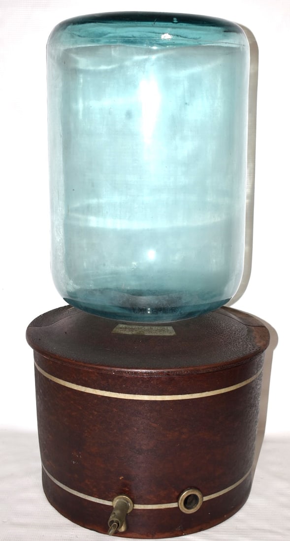 EARLY OFFICE WATER COOLER, 19TH C., H. 27" (1 of 9)