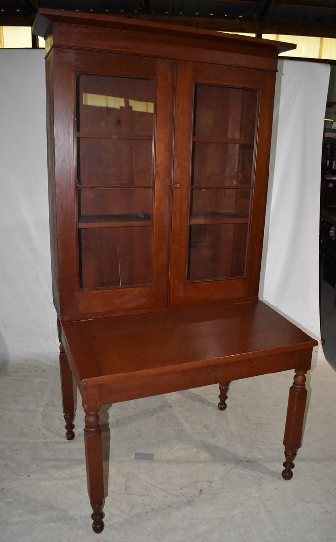 NEW YORK CHERRY PLANTATION DESK, 19TH C. (1 of 7)