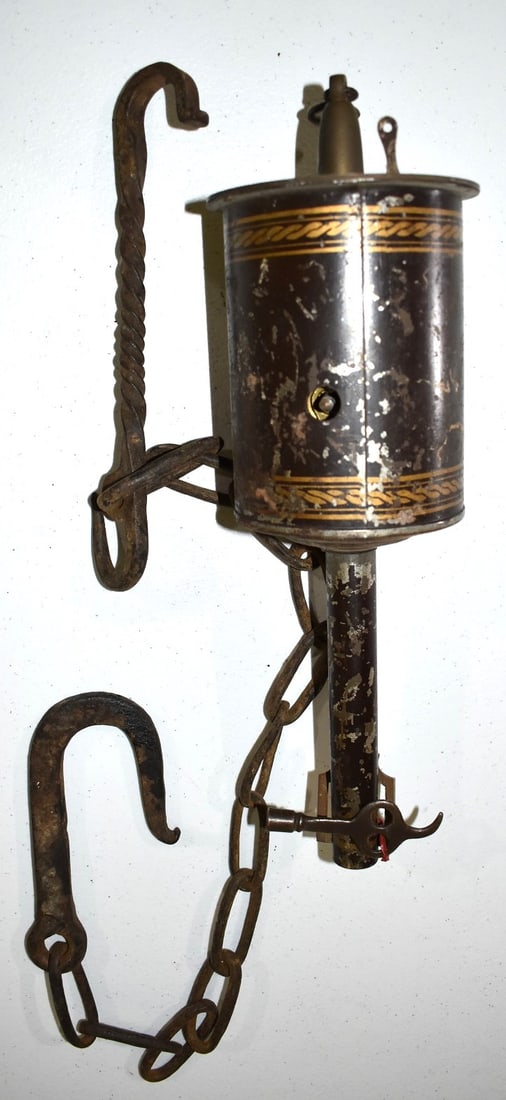 2 FIREPLACE CRANE CHAIN & CLOCKWORK ROASTING SPIT JACK (1 of 4)