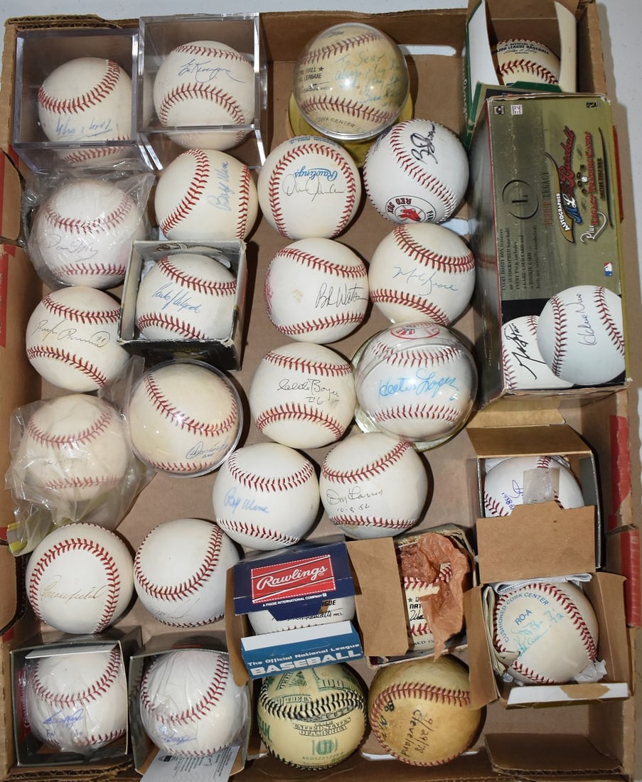 AUTOGRAPHED BASEBALLS INCL. CLETE BOYER, IVAN NOVA, ETC (1 of 9)