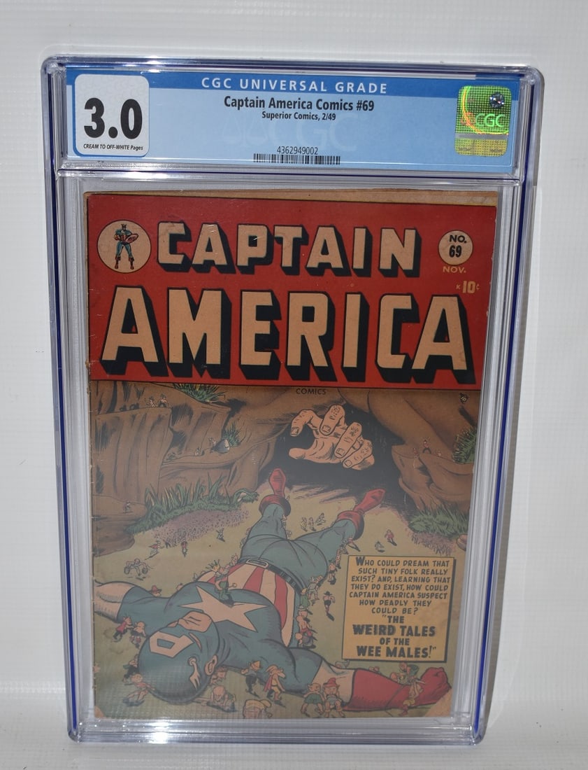 VINTAGE CAPTAIN AMERICA COMIC #69 W/CDC GRADE OF 3.0 (1 of 4)
