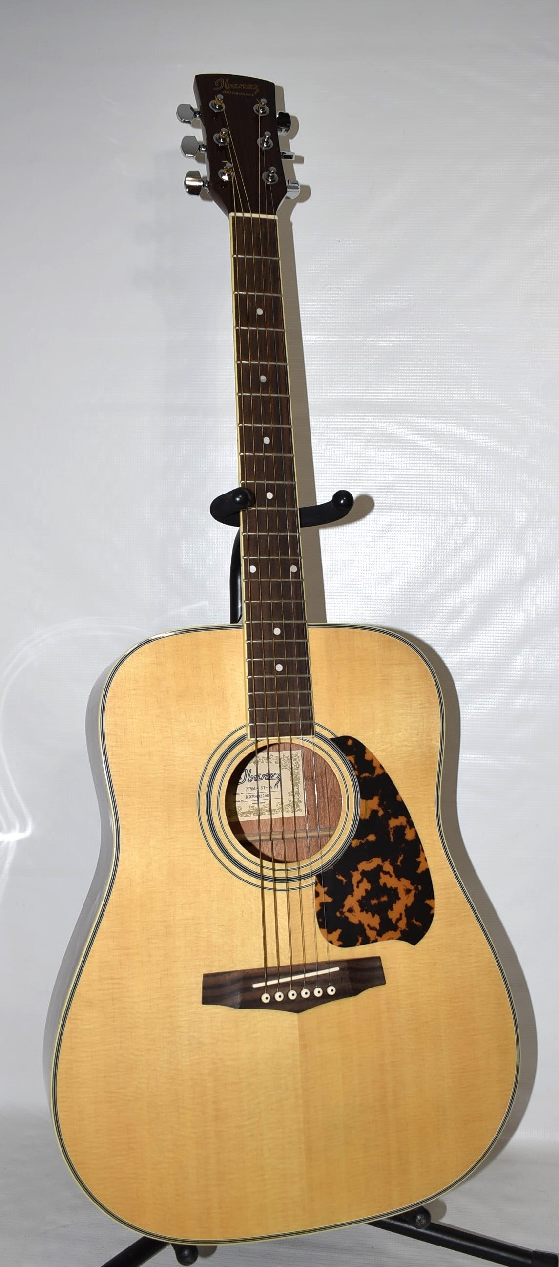 IBANEZ ACOUSTIC GUITAR, MOD. #PF5ADX-NT-14-01: IBANEZ ACOUSTIC GUITAR, MOD. #PF5ADX-NT-14-01, SER. #K020402260