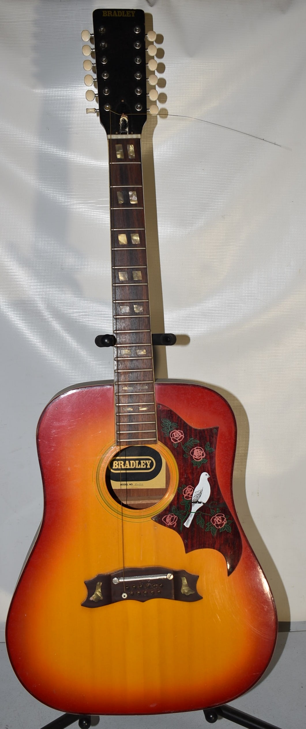 BRADLEY ACOUSTIC 12 STRING GUITAR MODEL #WT370 (1 of 11)