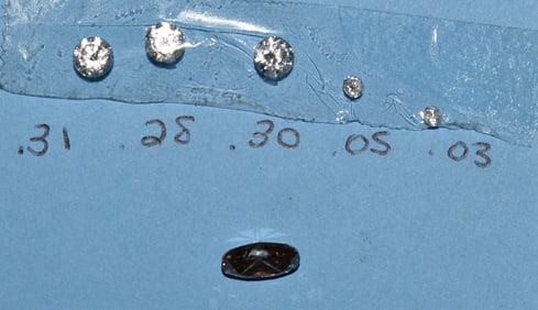 LOT (6) QUALITY LOOSE DIAMONDS INCL. CHAMPAGNE