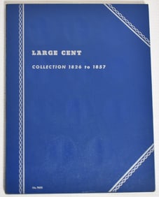 WHITMAN TRIFOLD US LARGE CENT BOOK, 1826-1857 (PARTIAL)