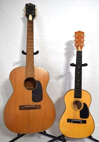 (2) HARMONY ACOUSTIC GUITARS MODEL 2253-162 & HO-201