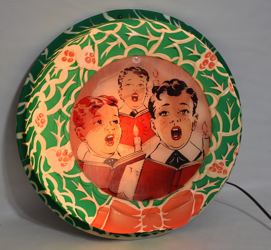 LIFE-LITE CHRISTMAS/HOLIDAY DISPLAY, C. 1950/60, D. 16": LIFE-LITE CHRISTMAS/HOLIDAY DISPLAY, C. 1950/60, D. 16"