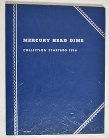 WHITMAN TRI-FOLD MERCURY HEAD DIME BOOK, 1916-1945