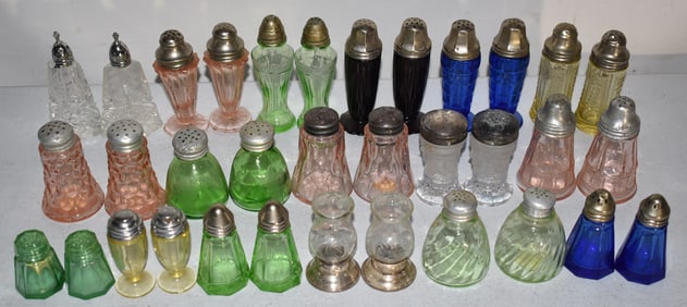 LARGE LOT ASSORTED SALT & PEPPER SHAKERS, 20TH C.