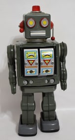 VINTAGE JAPANESE BATTERY OPERATED TOY ROBOT, 20TH C.