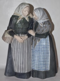 ROYAL COPENHAGEN "THE GOSSIPS" 20TH C., H. 12"