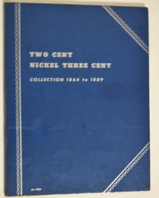 WHITMAN TRIFOLD SHIELD 2 CENT/NICKEL 3 CENT, 1864-1889
