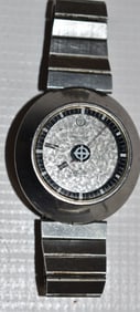 RARE ZODIAC ASTROGRAPHIC S/S WRISTWATCH W/DATE