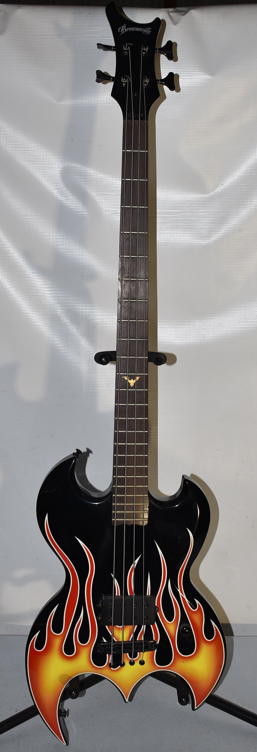 BROWNSVILLE NEW YORK ELECTRIC BASS GUITAR, C. 1990: BROWNSVILLE NEW YORK ELECTRIC BASS GUITAR, C. 1990