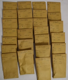 LOT ASSORTED INDIAN HEAD CENTS, 1880-1909, APPROX. 272