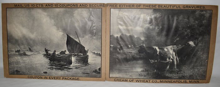 LITHO "CREAM OF WHEAT" ADVERTISING DISPLAY
