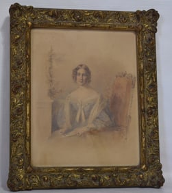 W/C MISS TYNDALE OF BRISTOL SIGNED VERSO A. PENLEY