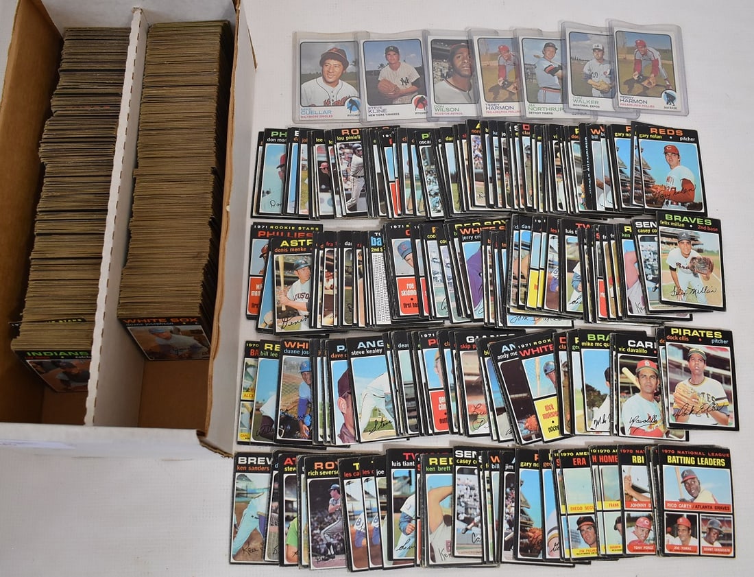 LG LOT 1971 TOPPS BB CARDS, NUMBERS RANGE FROM #2-260 (1 of 8)