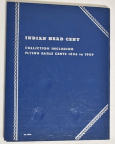 WHITMAN TRI-FOLD INDIAN HEAD CENT BOOK, 1856-1909